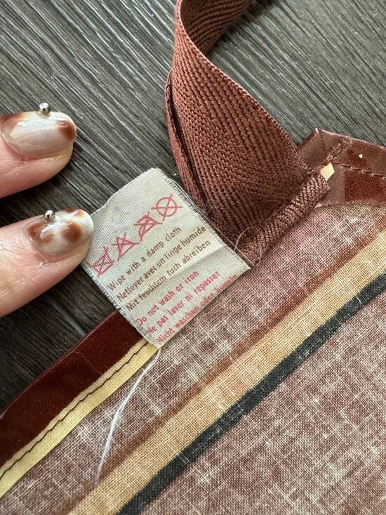 VINTAGE 80S MADE IN ENGLAND NEW CASTLE BROWN ALE APRON SARI FABRICS PREOWNED - Picture 12 of 16